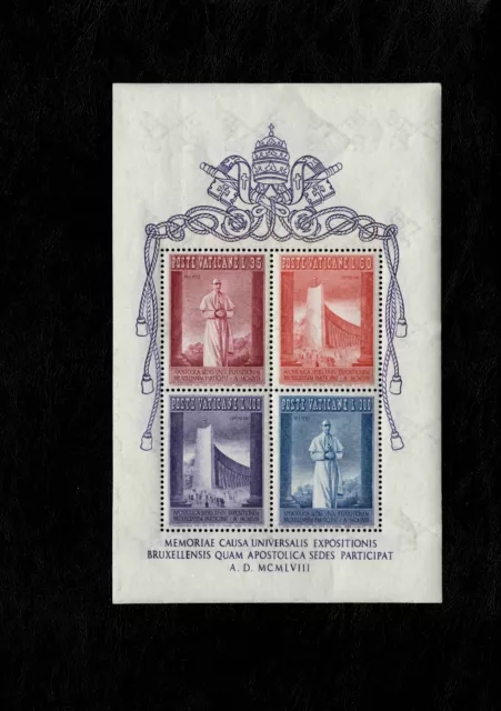 Foglietto Vaticano 1958 MNH**