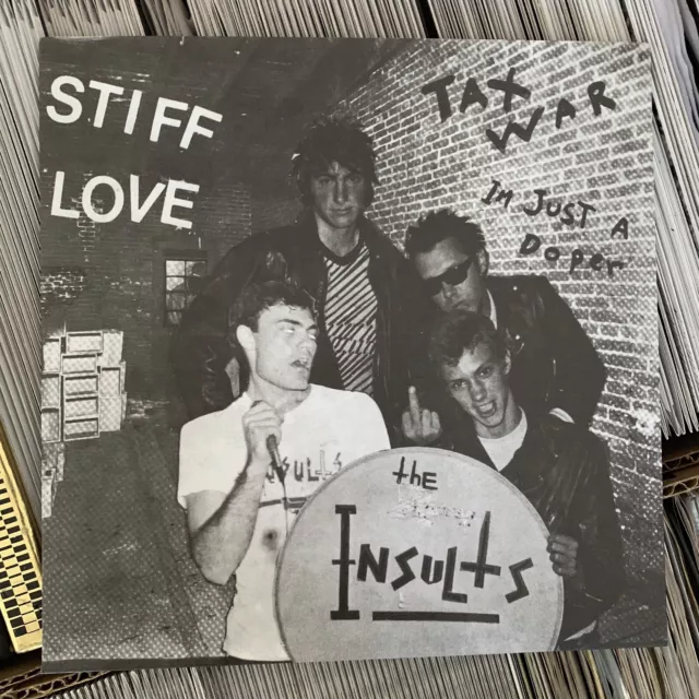 Insults - Stiff Love 7" EP KBD punk 1979 us RE 45 killed by death just a doper x