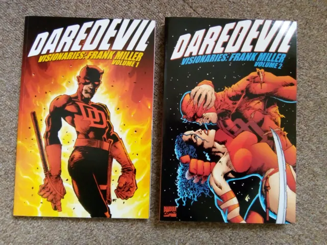 Daredevil Visionaries Frank Miller Volumes 1 and 2 Marvel Comics