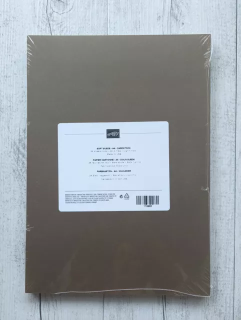 Stampin' Up! A4 Soft Suede Cardstock Pack - Brand New - 24 sheets