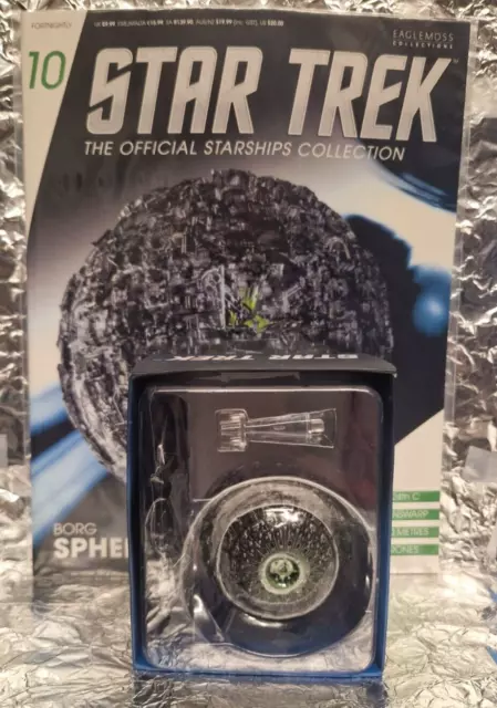 Eaglemoss - Star Trek Starships Collection #10 - Borg Sphere + Magazine