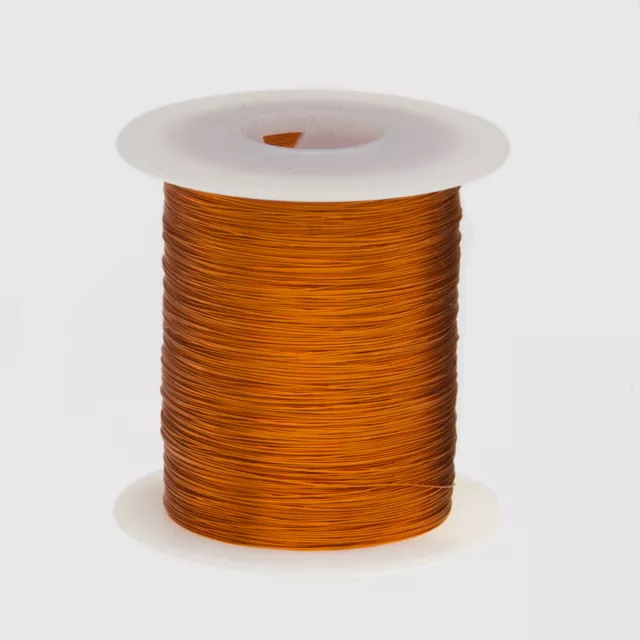 26 AWG Gauge Enameled Copper Magnet Wire 2 oz 157' Length 0.0176" 200C Natural