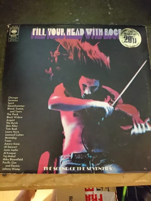 VARIOUS Fill Your Head With Rock 1970 UK double vinyl LP The Byrds Moondog Trees