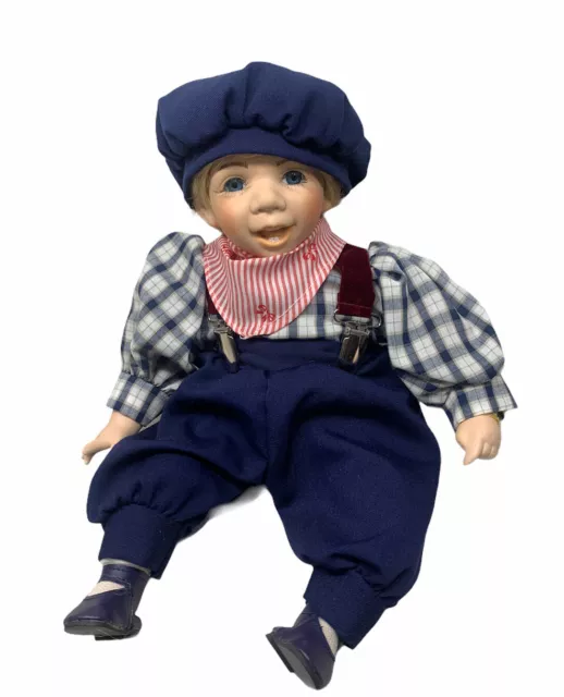 VTG 1996 HERITAGE MINT LTD Boy THE SITTING PRETTY COLLECTION PORCELAIN DOLL
