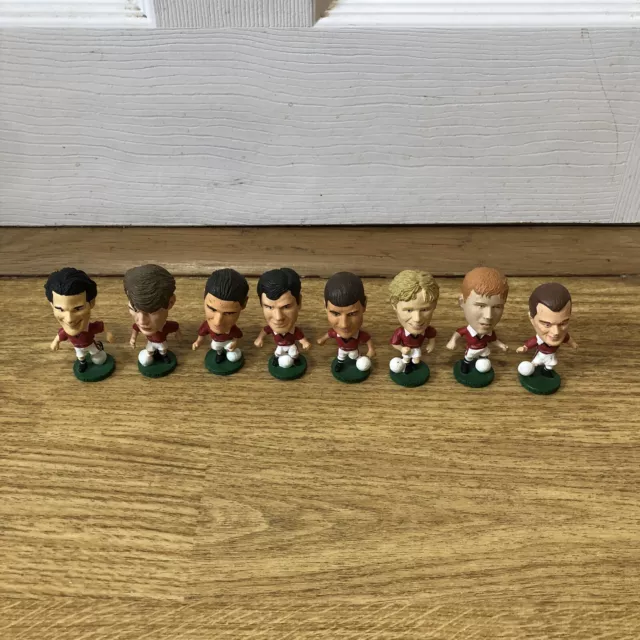 Corinthian football figures Bundle Manchester United 1995 90s Joblot X8 Man Utd