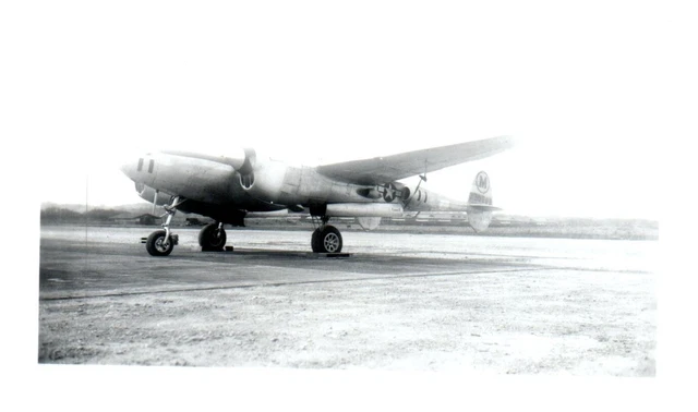 Military Lockheed P-38 Airplane Aircraft Vintage Photograph 5x3.5" M 330289