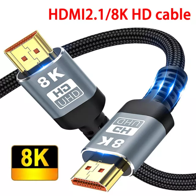 HDMI 2.1 Ultra High Speed 48Gbps 8K@60Hz 4K@120Hz Ultra HD HDR 4K HDMI 2.1 Cable