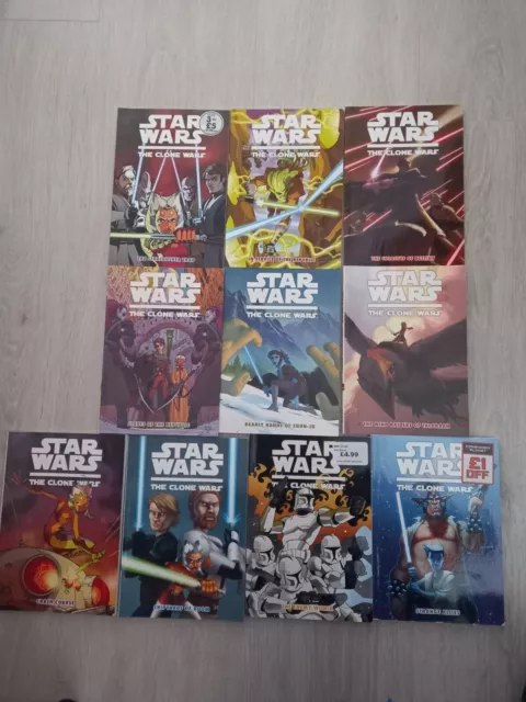 Star Wars Clone Wars Mini Graphic novels x10