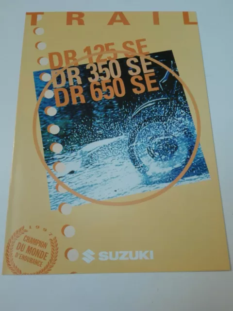 Suzuki DR Gamme 1998 Prospectus Catalogue Brochure Moto