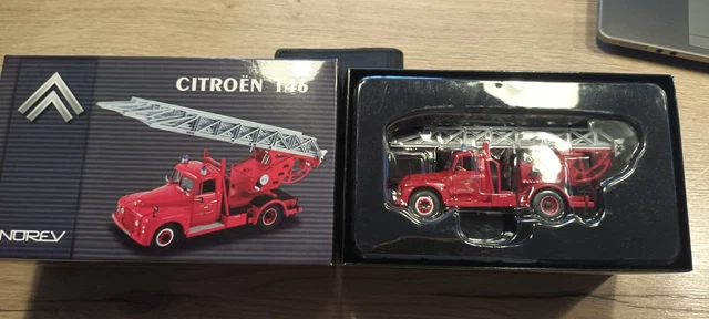 NOREV 1/43 CAMION POMPIERS CITROEN T46  échelle pivotante manuelle  GIVORS 69 3551091599852