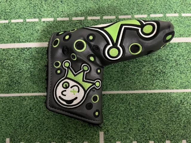 Scotty, Cameron Custom Shop Jackpot Johnny - Charcoal Lime Blade Headcover ￼￼￼