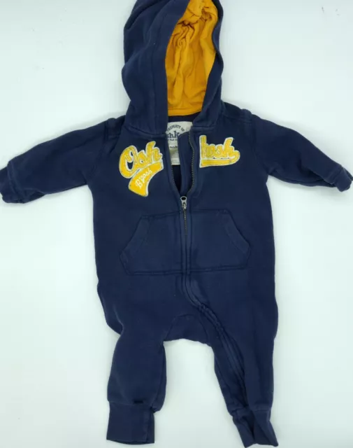 Originale Bambino Cappuccio Overall Di Oshkosh Taglia 6M 62 68