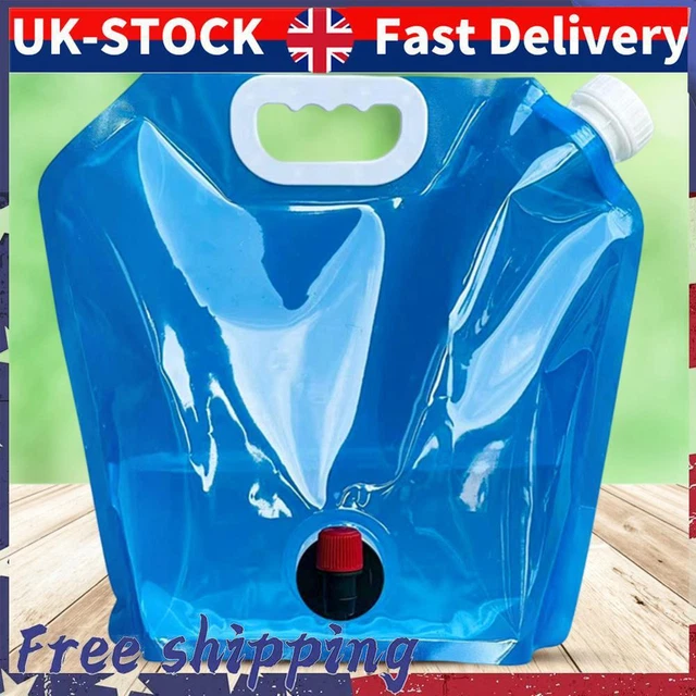 Camping Folding Water Bag No Leakage Water Container with Faucet Pouch (10L)