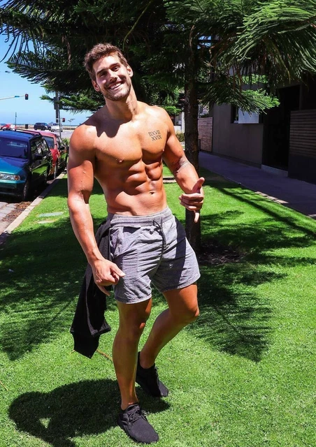 SHIRTLESS MUSCULAR MALE Body Builder Hard Body Hunk Beard Guy PHOTO 4X6