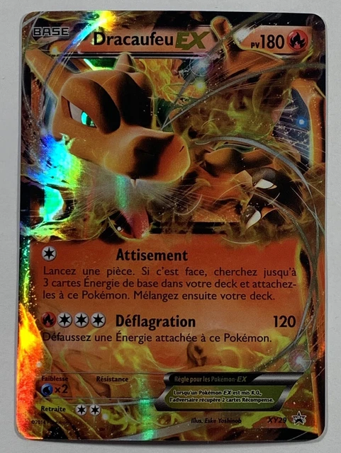 FR Dracaufeu (Charizard) EX XY29 Ultra Rare Black Star Promo Pokemon XY Card MP