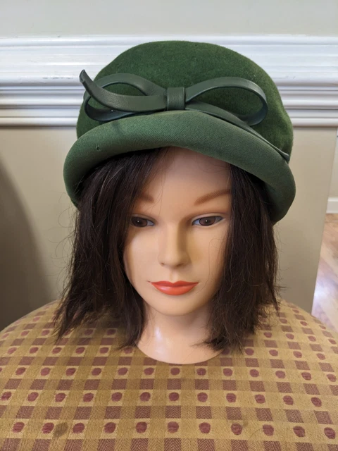 VINTAGE NEUMANN ENDLER Fair Field Felts Pillbox Hat 100  display picture 1