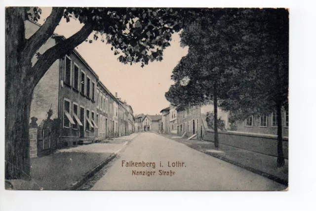 FAULQUEMONT Falkenberg Moselle CPA 57 carte allemande rue de Nancy