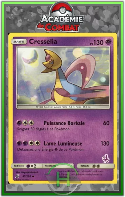 Cresselia - SL00:Académie de Combat - 87/236 - Carte Pokémon Française Neuve