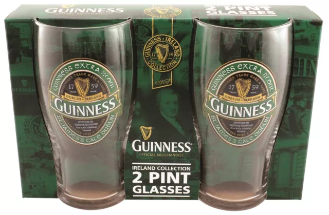Guinness Ireland Collection 2 Pint Glass Pack