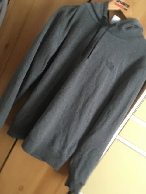 Felpa con cappuccio da uomo The North Face cerniera in pile taglia L large grigio scuro