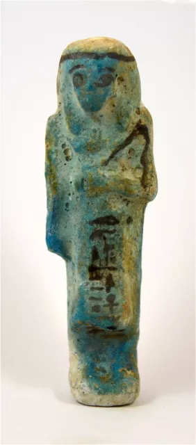 Egypt TIP 21/22th Dynasty blue faience overseer shabti of Pa-Di-Khonsu