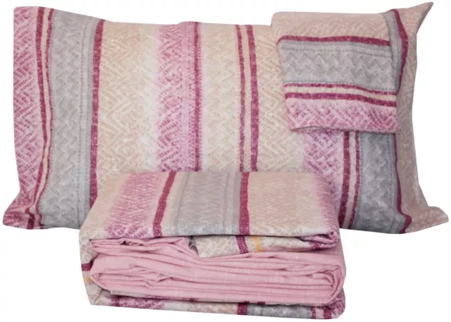 Ensemble Lit Flanelle BASSETTI Woolly Une Petit Lit Double