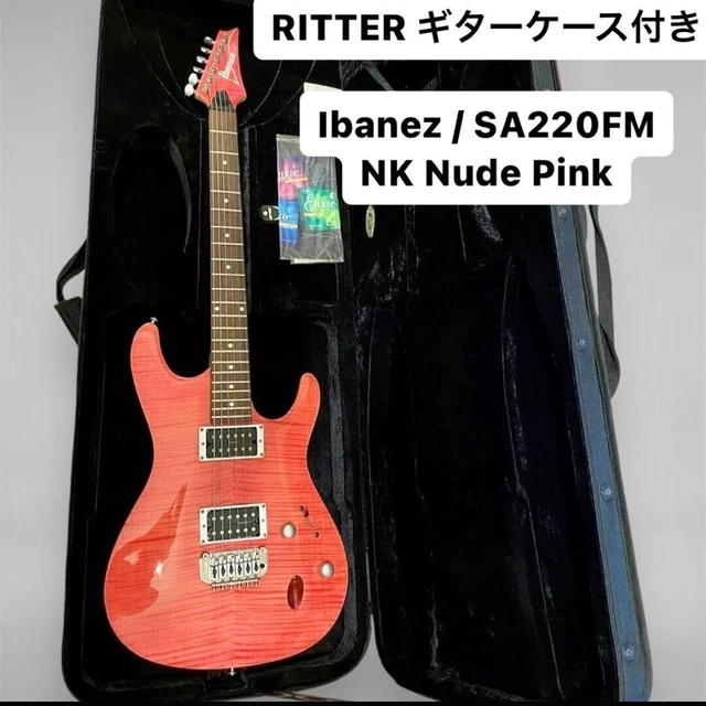 IBANEZ E-GITARRE SA220FM NK Nude Pink mit Gigbag Guter