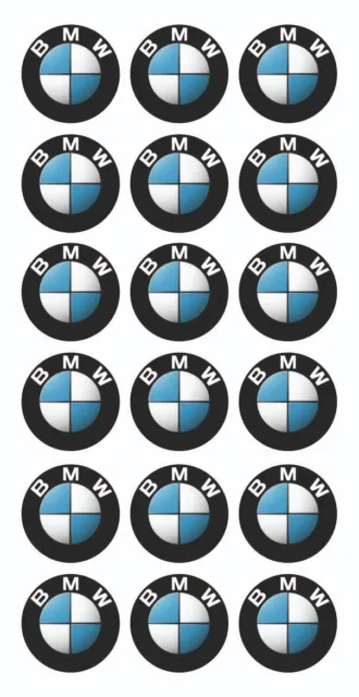 18X1.5 cm BMW Aufkleber (30mm) Logo Selbstklebende Neu Wärme und Wasserdicht