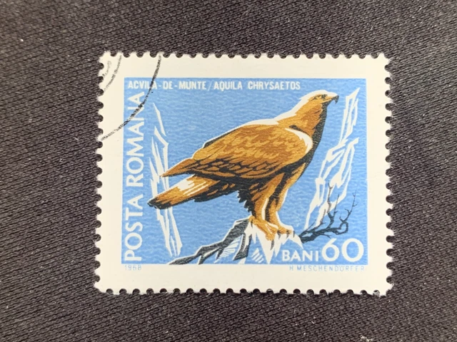 Romania Posta Romana 1968 Protected Birds 60B Acvila De Munte Aquila - Fine Used