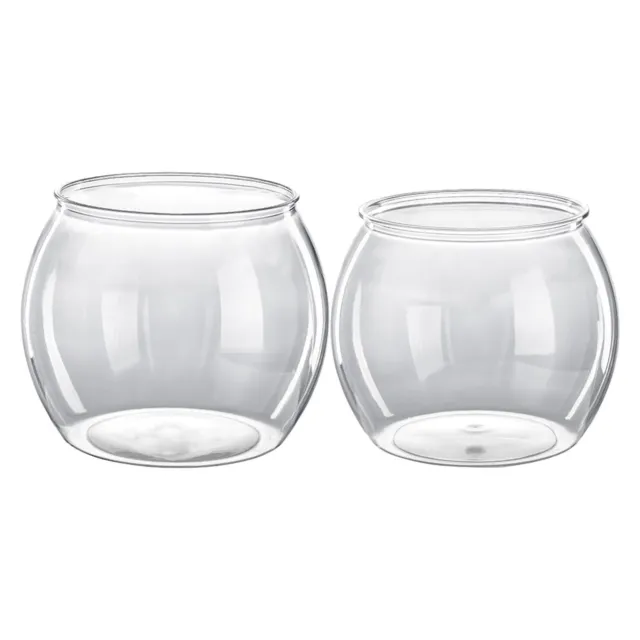 Fish Tank Bowl Small Clear Round Fish Bowl For Tabletop Mini Aquarium For Home