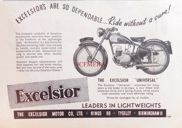 excelsior 125cc motorcycle