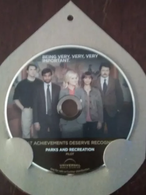 Parks & Recreations Season 1& 2 Emmy DVD Amy Poehler Aubrey Plaza 2009-10 Rare!