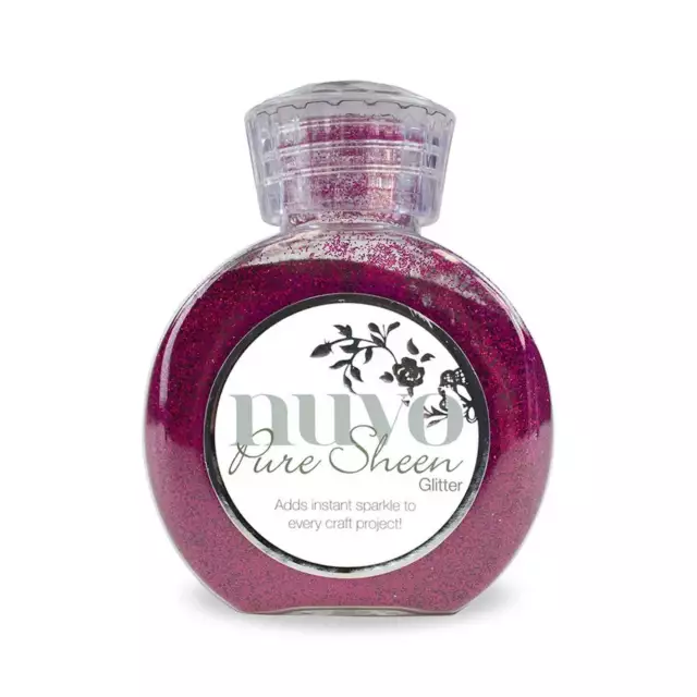 Nuvo Pure Sheen Glitter 3.38oz - Deep Pink