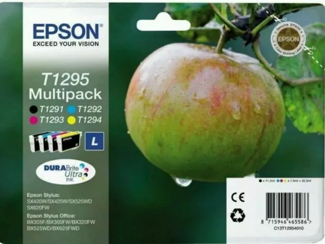 Epson T1295 DURABrite Ultra Ink Cartouche d'Encre Multipack - Noir, Cyan,...