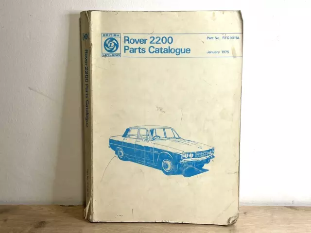 Factory Parts Manual Catalogue Rover 2200 P6 RTC 9011 A 01/75