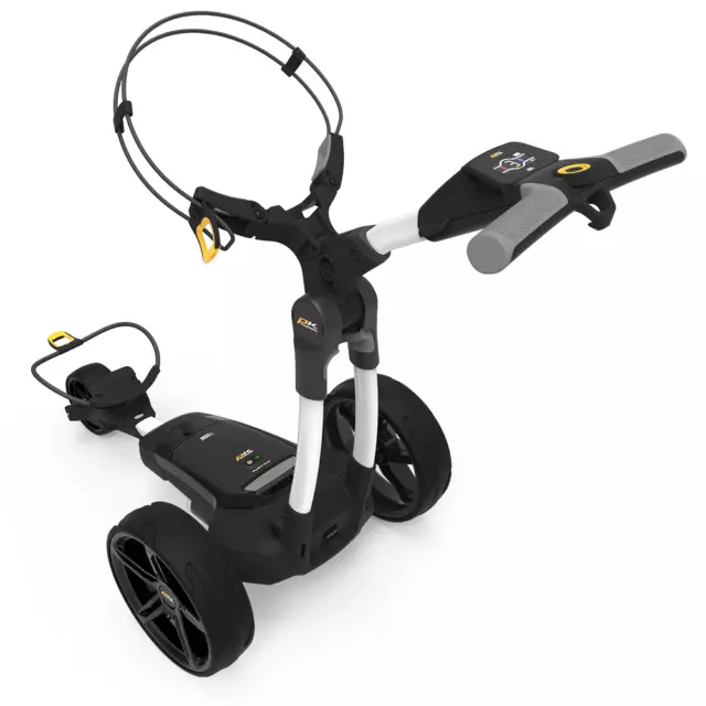 Powakaddy Fx3 White Standard Lithium Electric Golf Trolley +Free Travel Cover