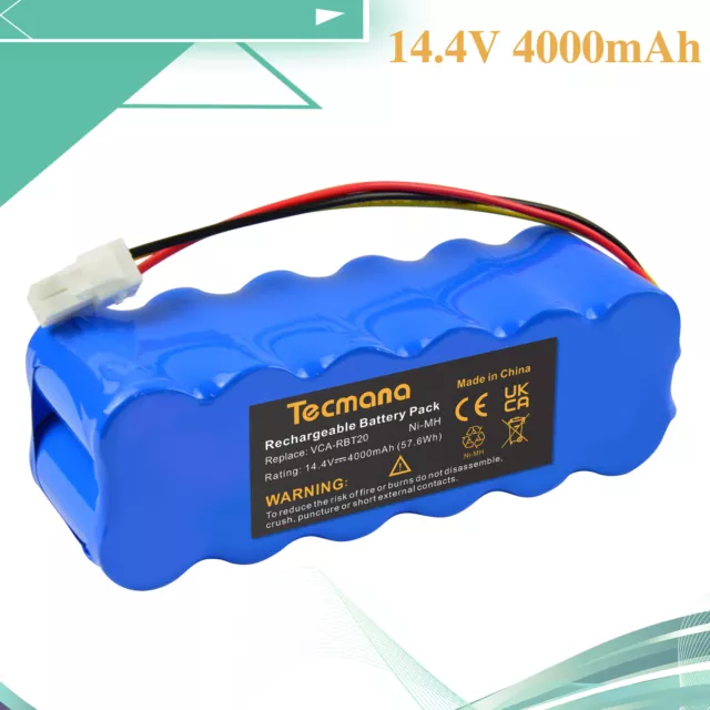 4000mAh 14.4V Ni-MH Akku für Samsung Navibot SR8845 SR8846 SR8847 SR8848 SR8849