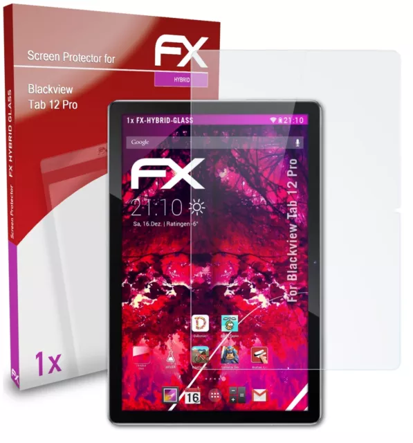 atFoliX Glasfolie für Blackview Tab 12 Pro Panzerfolie 9H Schutzpanzer