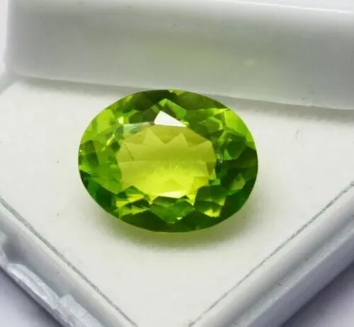 Natural Peridot Gemstone Green Color Oval Shape Certified 8-10 Ct Loose Gemstone