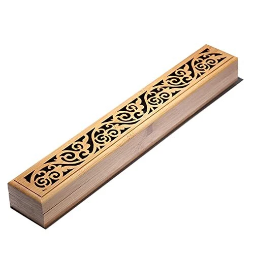 Scatola Porta Incenso in Legno Bruciatore di Incenso Ash Catcher (h9M)