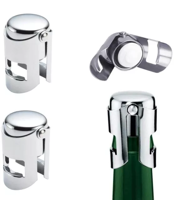 Tappo Bottiglie Sigillo  in Acciaio Tappi Vino Spumante Prosecco Tappo Bottiglia