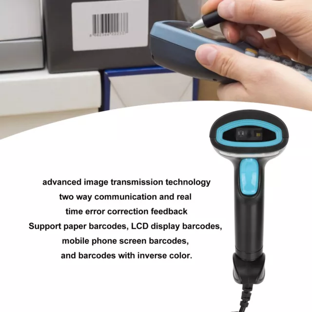Barcode Scanner Quick Scanning IP54 Waterproof Ergonomic Design USB Barcode BLW