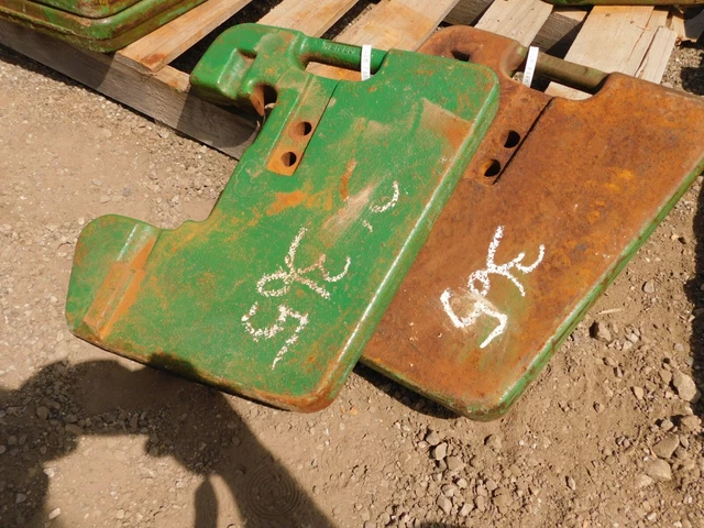 John Deere 30 Series Tractor, Front Suitcase Weights x 2, Tag #365