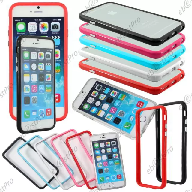 Housse Coque Etui Bumper Contour de protection Apple iPhone 6S 4,7" +Film Stylet