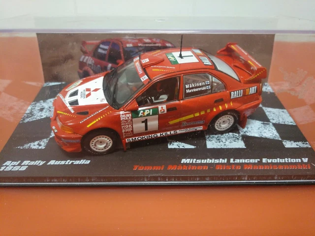 Modellino Auto Ex Magazine 1/43 Mitsubishi Lancer Evolution V Api Rally
