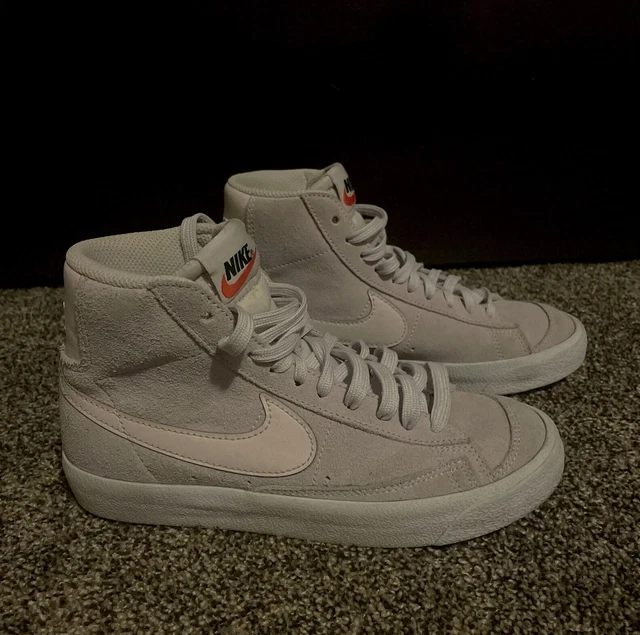 Nike Blazer Athletic Mid Blush Sneakers Suede Leather Size 4 Y