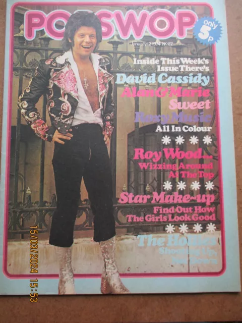 POPSWOP  Magazine 12 January  1974  Roxy Music , David Cassidy , Sweet.