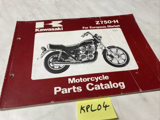 Kawasaki Z750 Ltd H2 Z750-H Catalogue Spare Parts List Z Kz 750