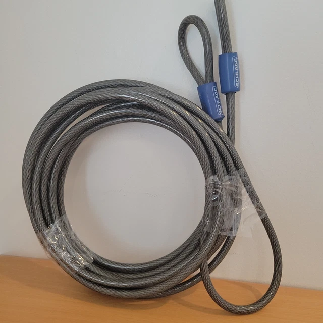 New Schlage Flexible 3/8"in 30ft Steel Looped Security Cable - Generators-Grill