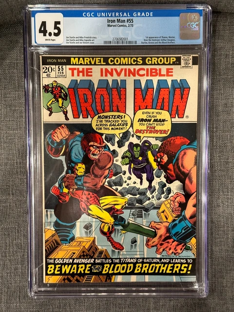 Invincible Iron Man #55 Marvel Comics CGC 4.5 White Pages